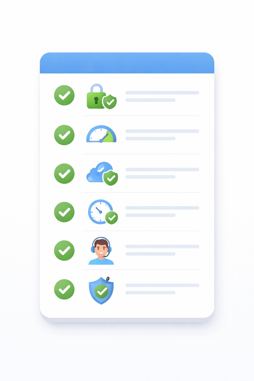 web hosting features checklist SSL backup uptime